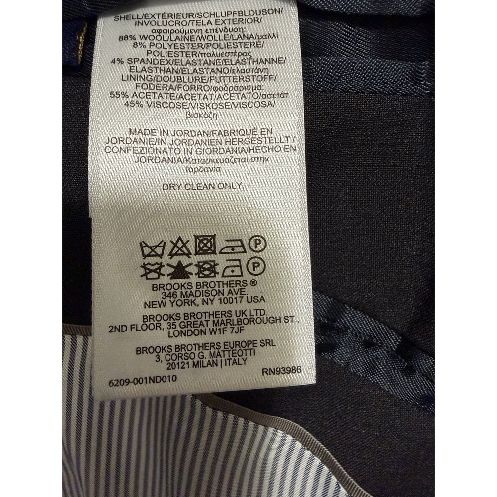 Brooks Brothers Explorer Regent Fit Wool Blend Stretch Blazer Sport Coat 42R - Picture 6 of 14